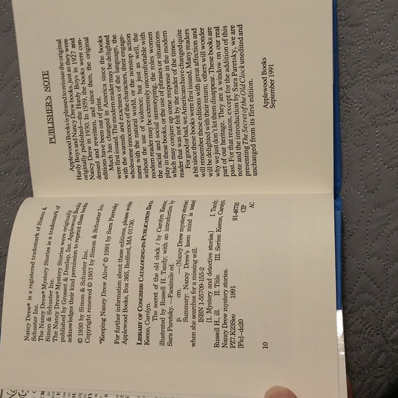 Nancy Drew #1 The Secret of the Old Clock (Applewood) - Picture 6 of 12
